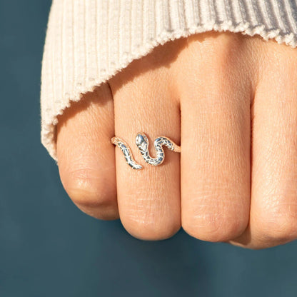 925 Sterling Silver Snake Ring